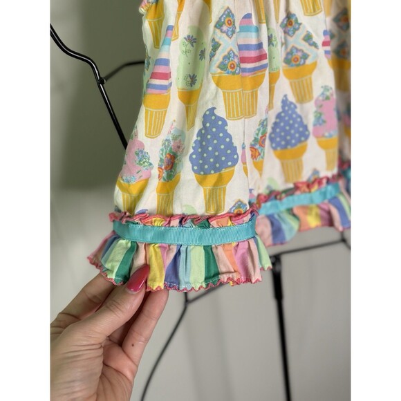 Matilda Jane Baby Cherry On Top Ice Cream Dress Bloomer Short Sz 12-18 Mos Girl - Picture 4 of 9